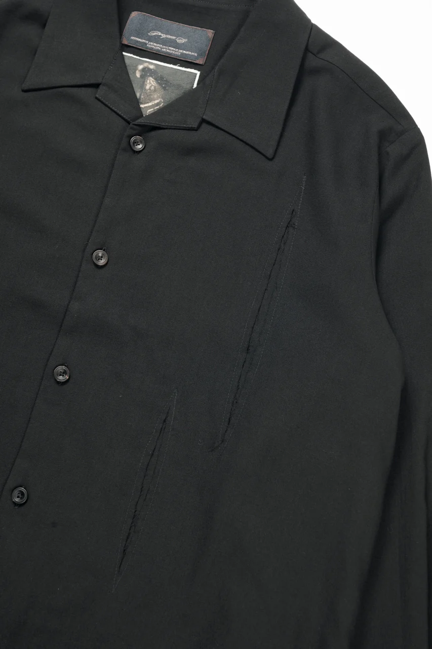 Professor.E LAYERED SHIRT (BLACK) - Image 4