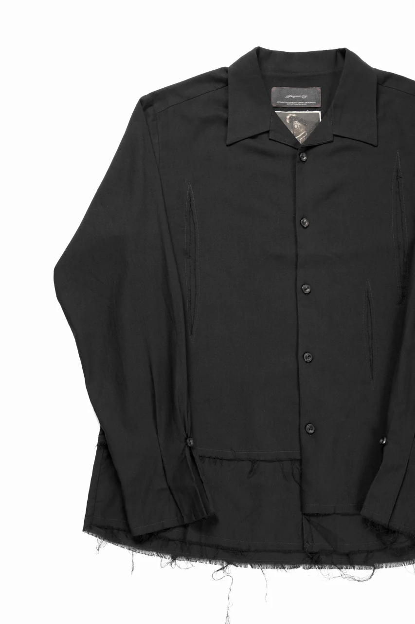 Professor.E LAYERED SHIRT (BLACK) - Image 7