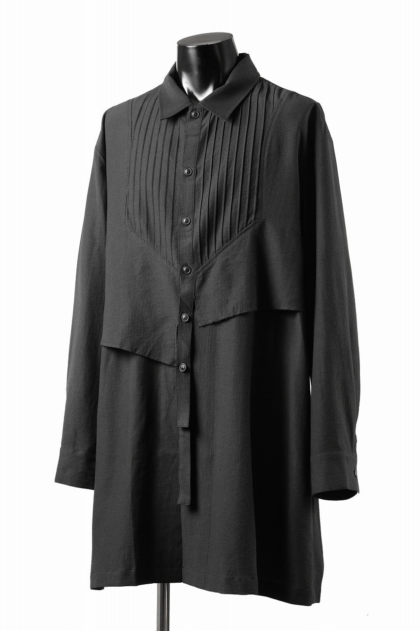 Professor.E OVERSIZED LAYERED SHIRT (BLACK) - Image 4