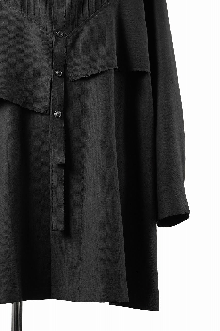 Professor.E OVERSIZED LAYERED SHIRT (BLACK) - Image 7