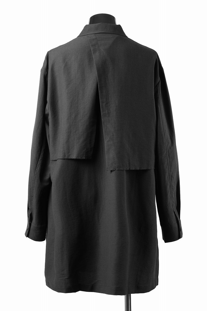 Professor.E OVERSIZED LAYERED SHIRT (BLACK) - Image 9
