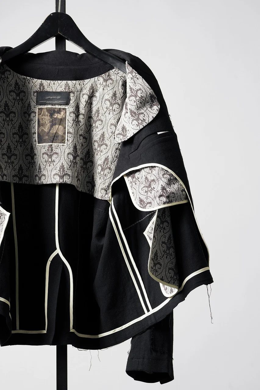 Professor.E PATCHWORK BLAZER (BLACK) - Image 10
