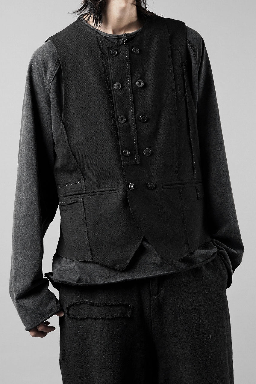 Professor.E PATCHWORK WAISTCOAT (BLACK) - Image 14