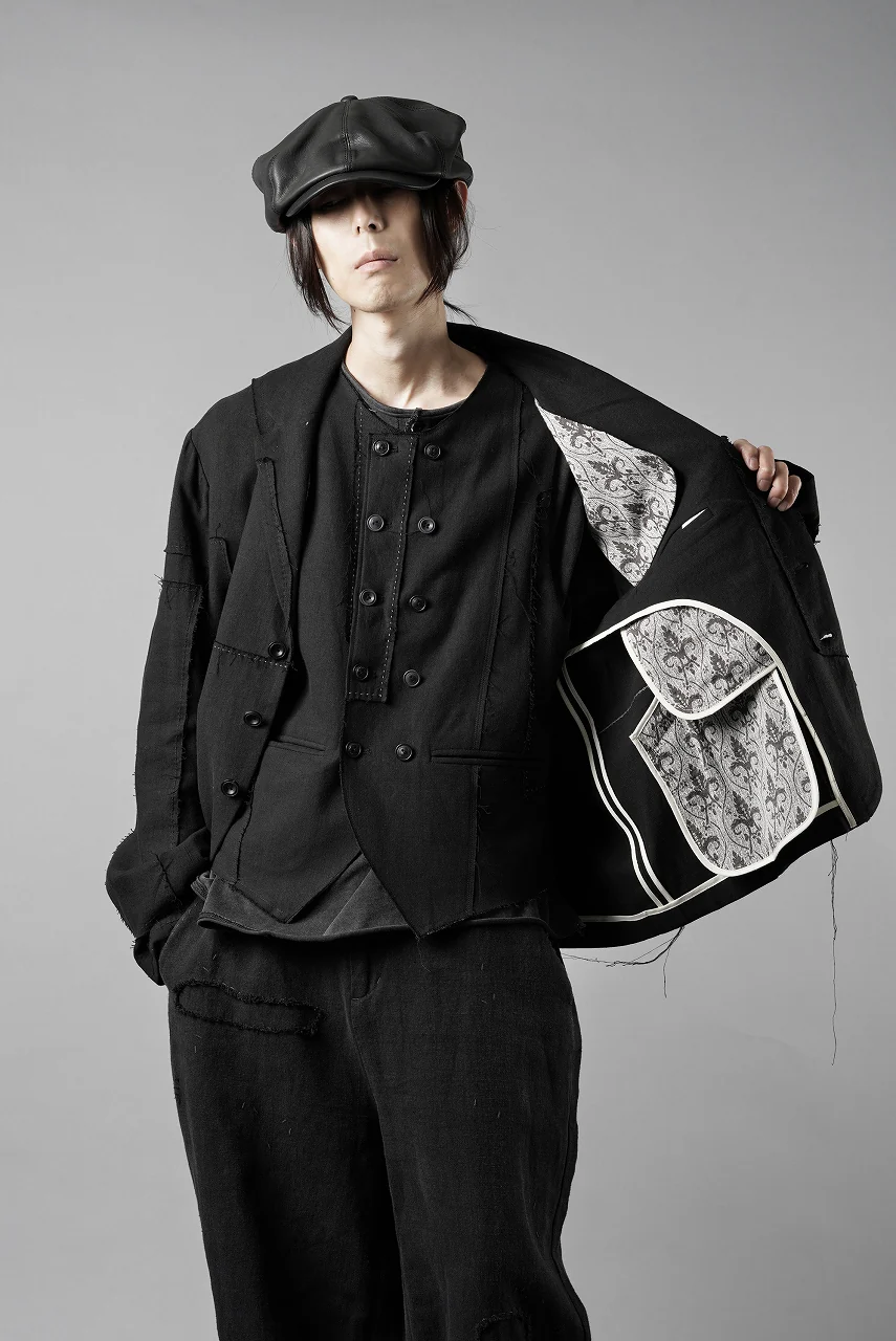 Professor.E PATCHWORK WAISTCOAT (BLACK) - Image 16
