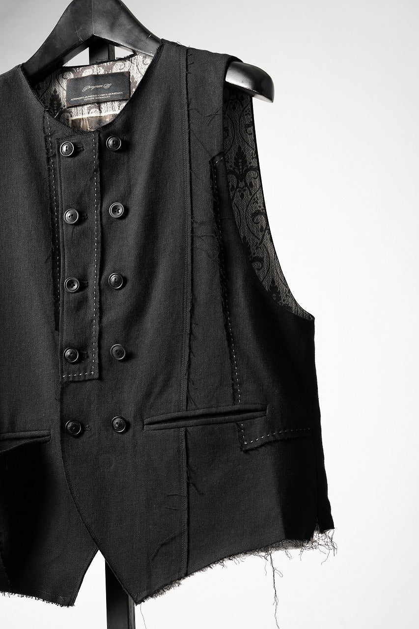 Professor.E PATCHWORK WAISTCOAT (BLACK) - Image 6