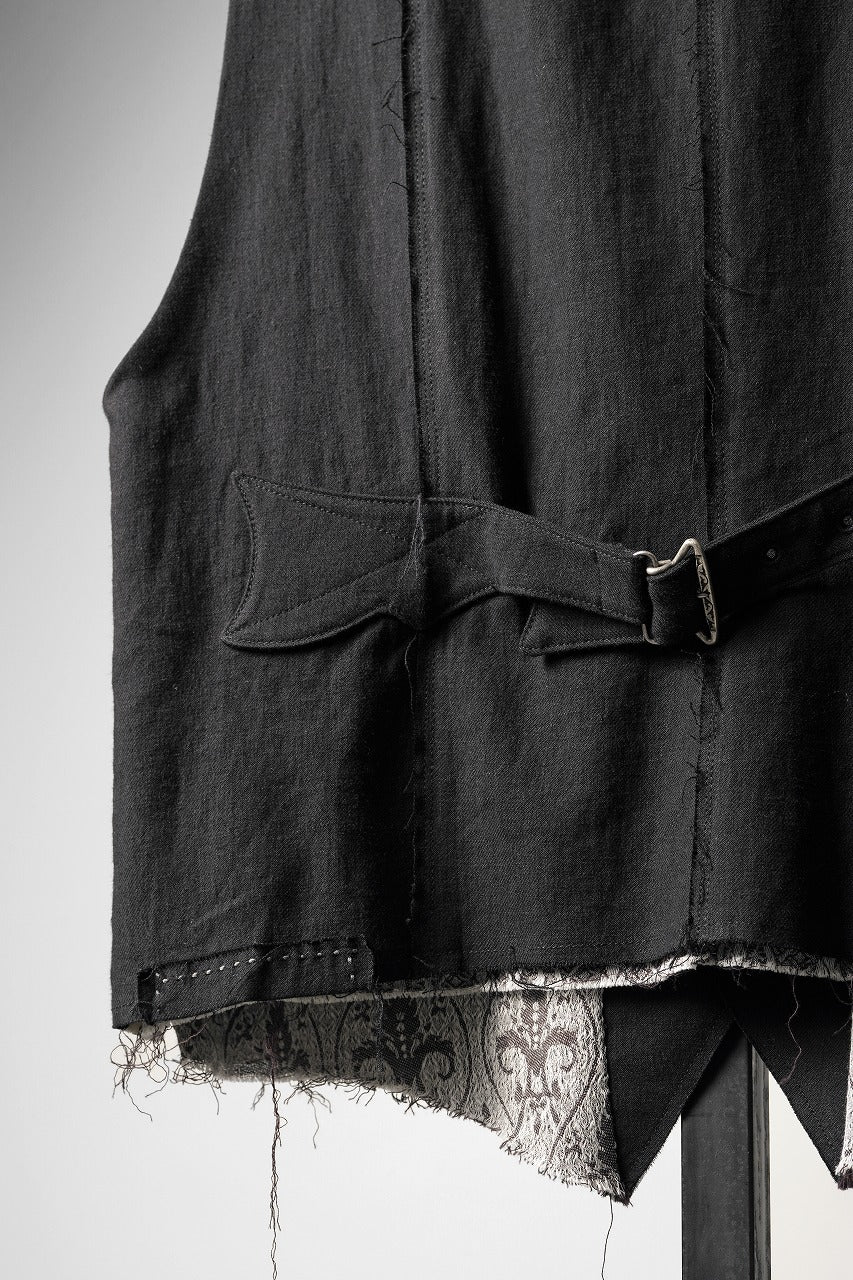 Professor.E PATCHWORK WAISTCOAT (BLACK) - Image 9