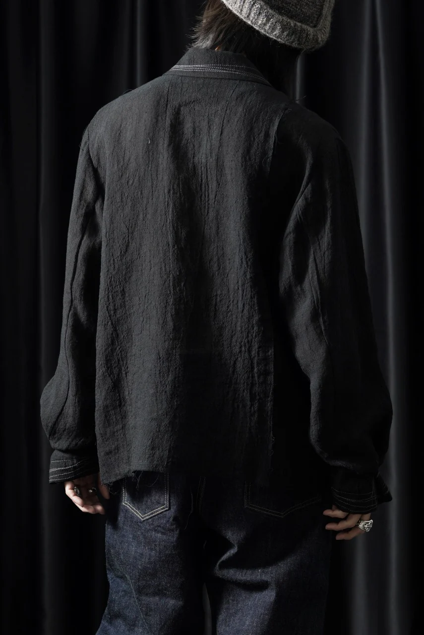 Professor.E POPLIN SHIRT (BLACK) - Image 10