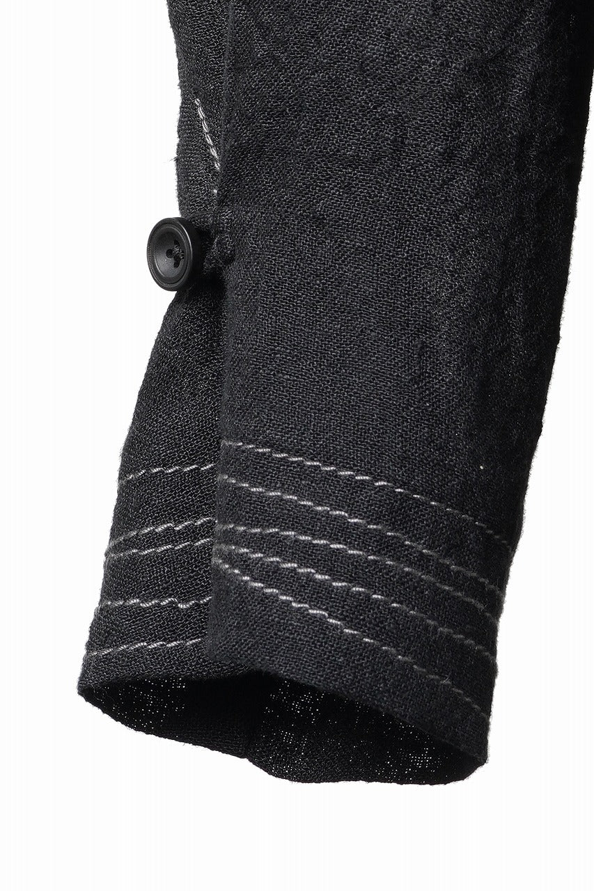 Professor.E POPLIN SHIRT (BLACK) - Image 8