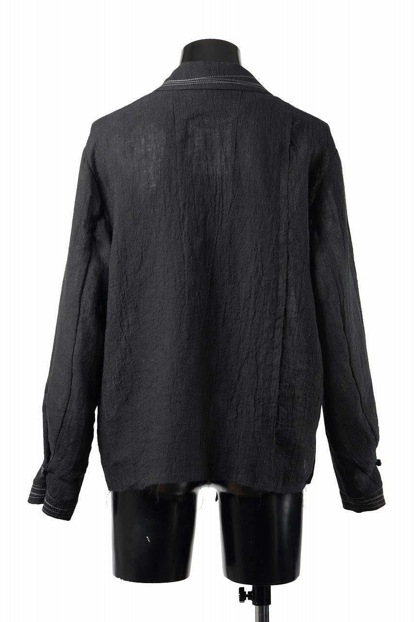 Professor.E POPLIN SHIRT (BLACK) - Image 9