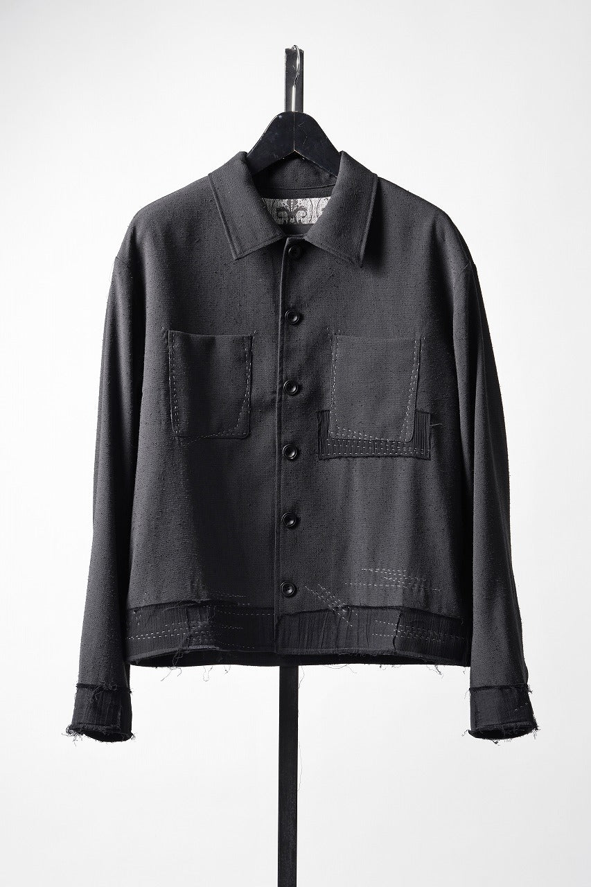 Professor.E STITCH WORK JACKET (BLACK)