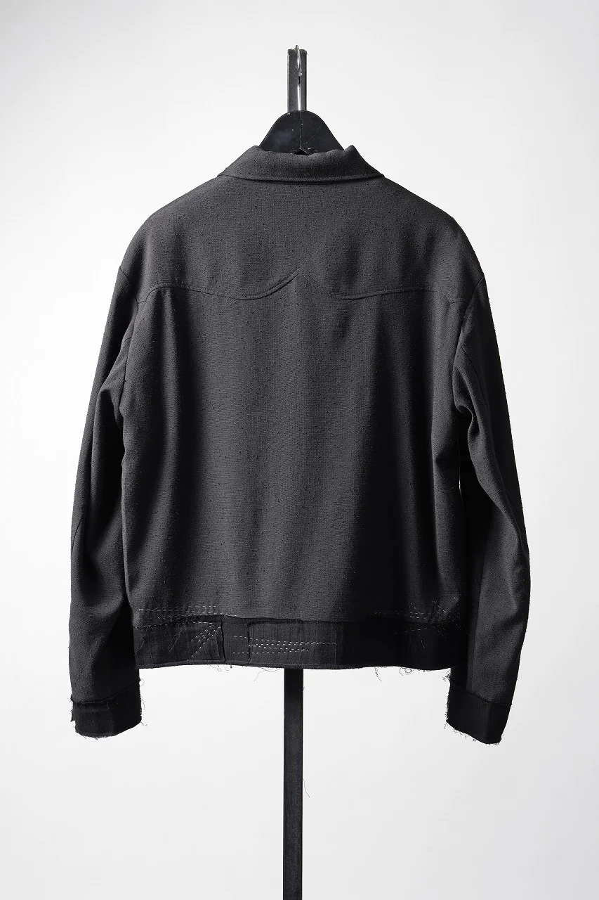 Professor.E STITCH WORK JACKET (BLACK) - Image 2