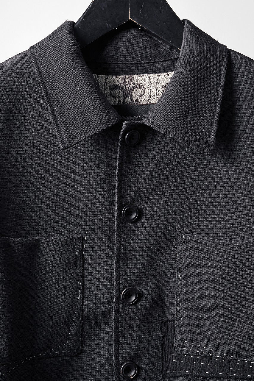 Professor.E STITCH WORK JACKET (BLACK) - Image 5