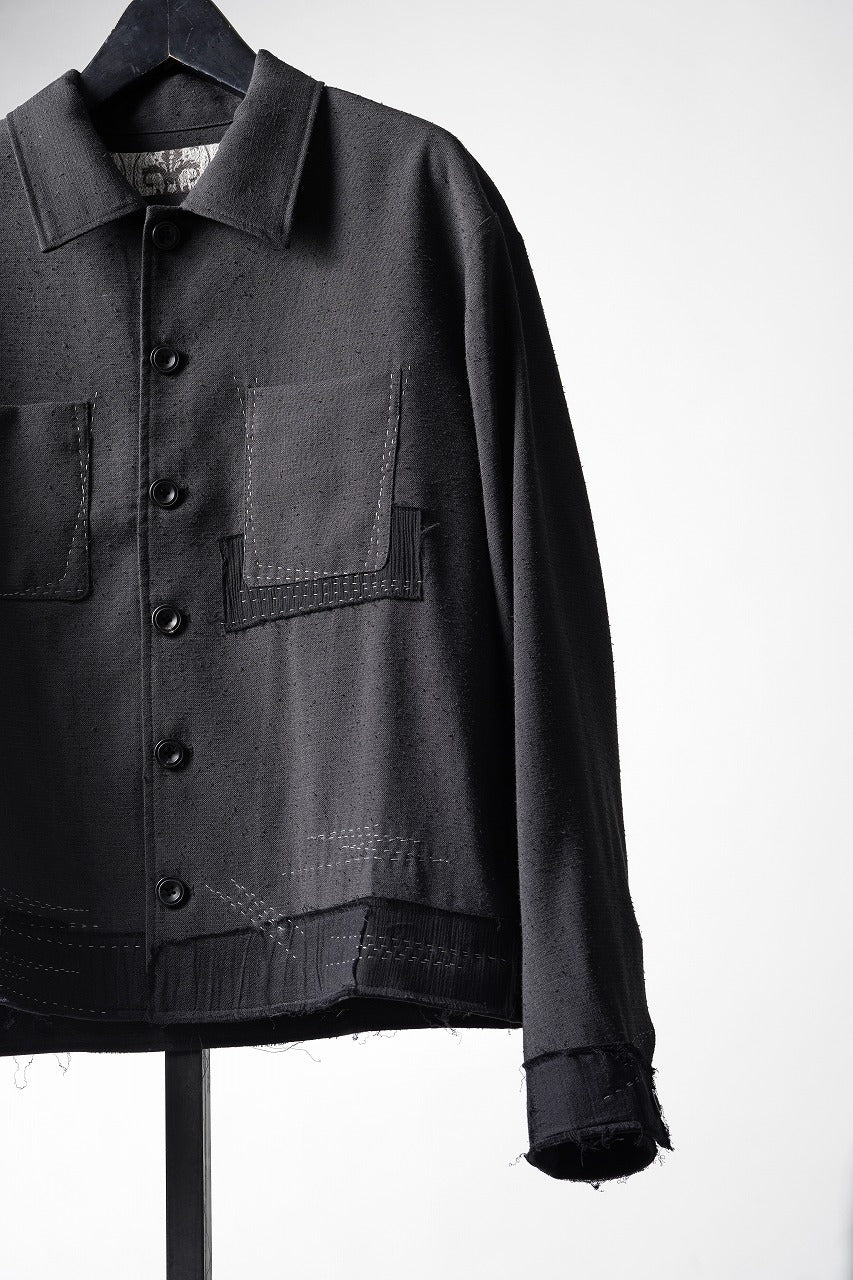 Professor.E STITCH WORK JACKET (BLACK) - Image 6
