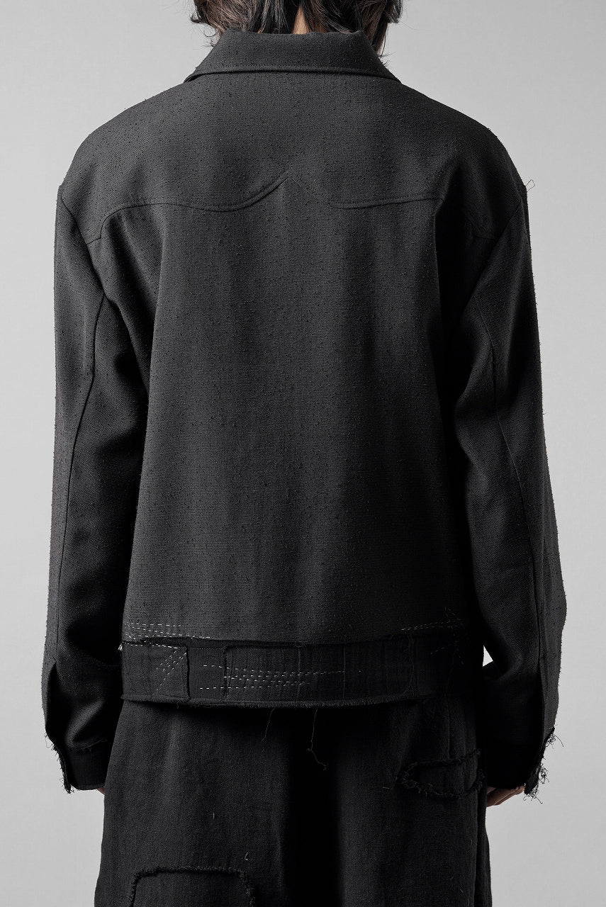 Professor.E STITCH WORK JACKET (BLACK) - Image 8