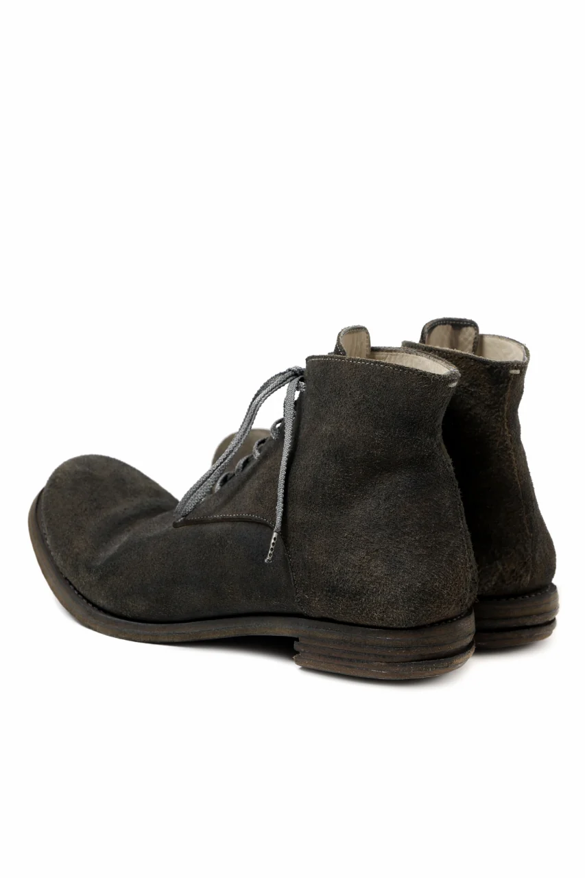 prtl "one make" Lace Up Boots (JAPAN Cow Reversed Leather / Hand Dyed BLACK) - Image 5