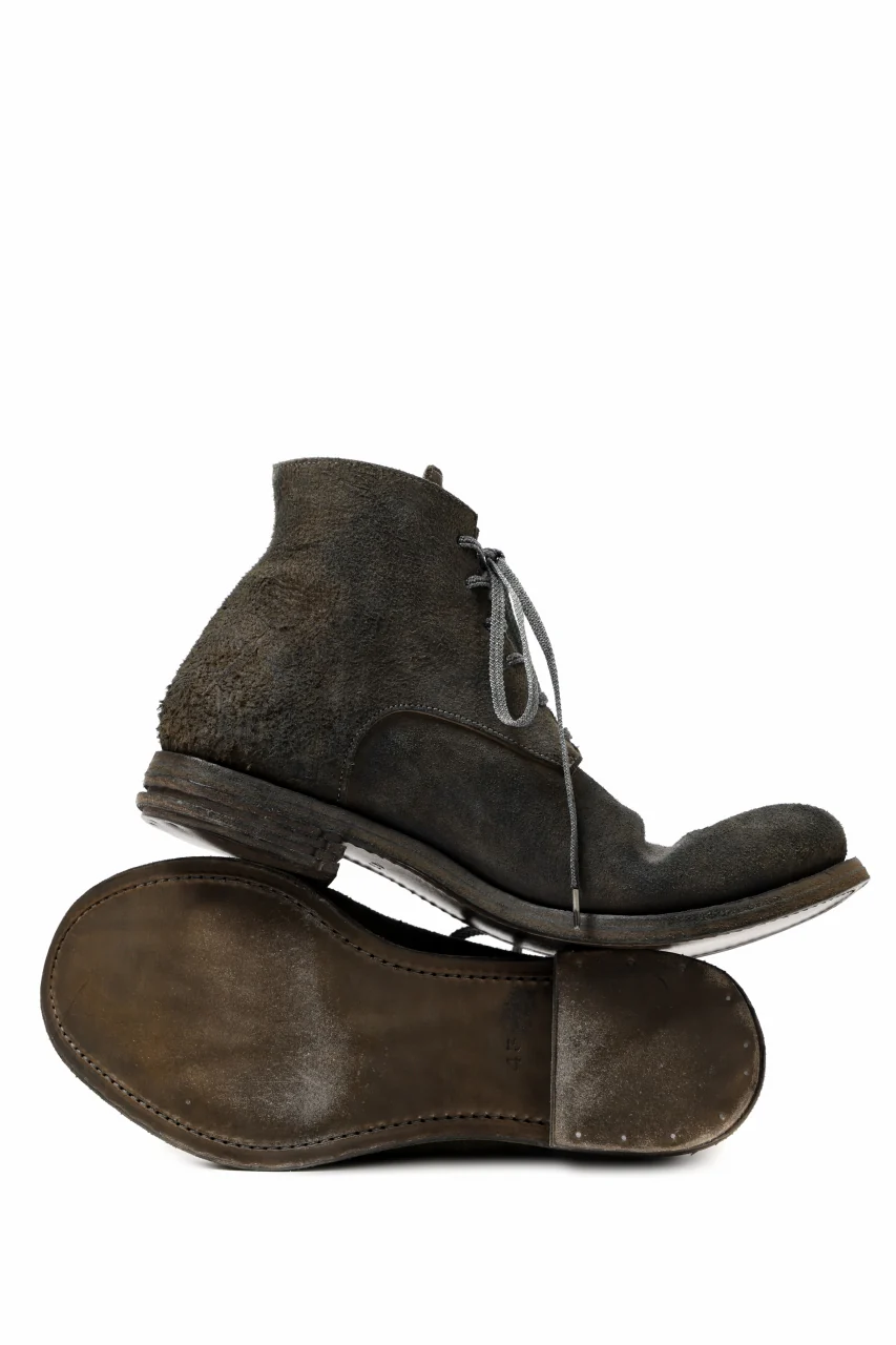 prtl "one make" Lace Up Boots (JAPAN Cow Reversed Leather / Hand Dyed BLACK) - Image 7