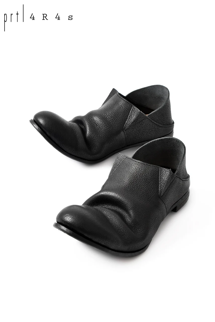 prtl x 4R4s exclusive 2way slip-on / Aniline buffalo "5-00M" (BLACK)