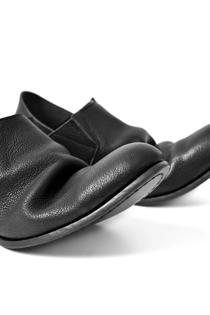 prtl x 4R4s exclusive 2way slip-on / Aniline buffalo "5-00M" (BLACK) - Image 15