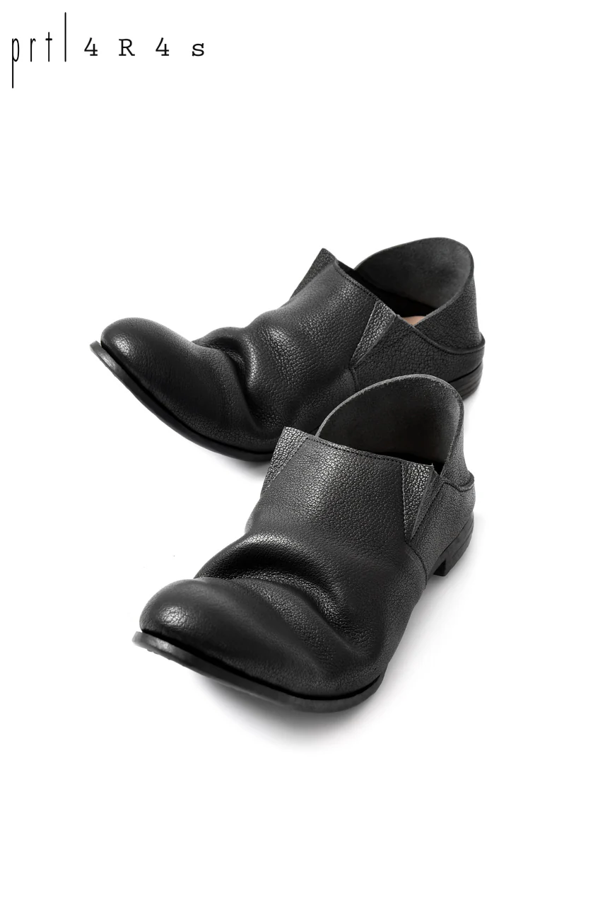 prtl x 4R4s exclusive 2way slip-on / Aniline buffalo "5-00M" (BLACK) - Image 2