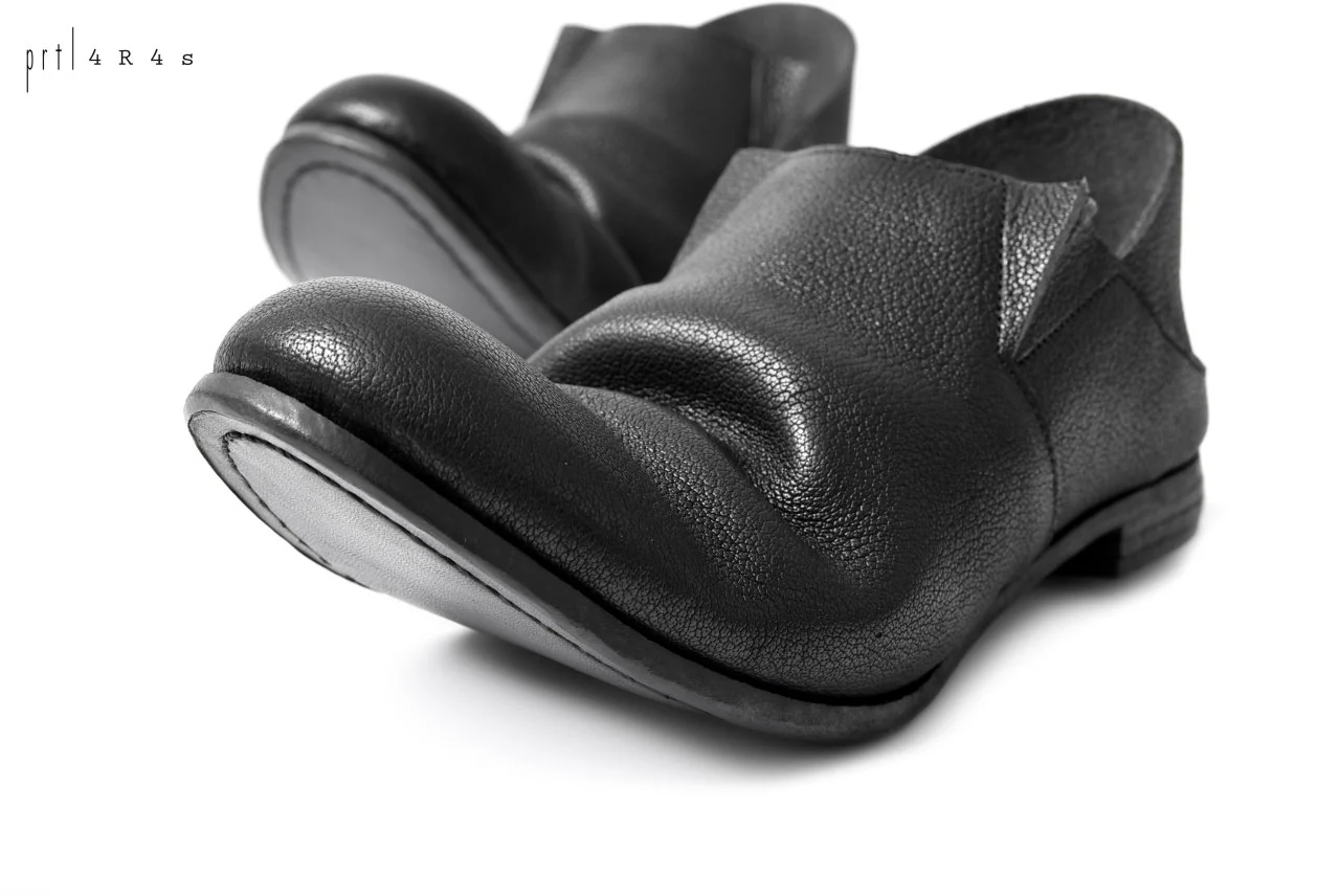 prtl x 4R4s exclusive 2way slip-on / Aniline buffalo "5-00M" (BLACK) - Image 32