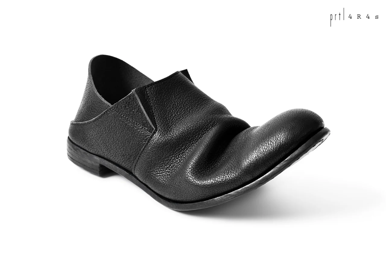 prtl x 4R4s exclusive 2way slip-on / Aniline buffalo "5-00M" (BLACK) - Image 33