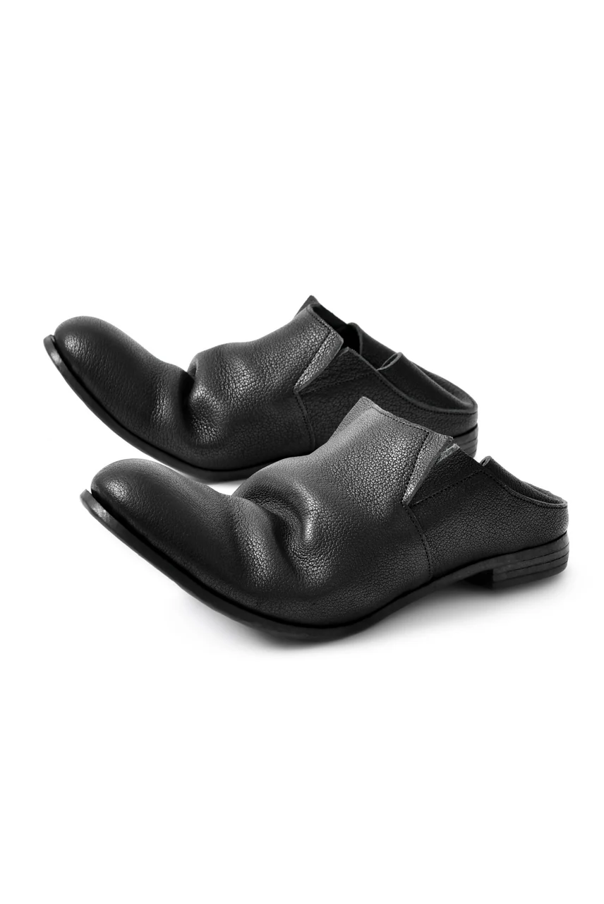 prtl x 4R4s exclusive 2way slip-on / Aniline buffalo "5-00M" (BLACK) - Image 8