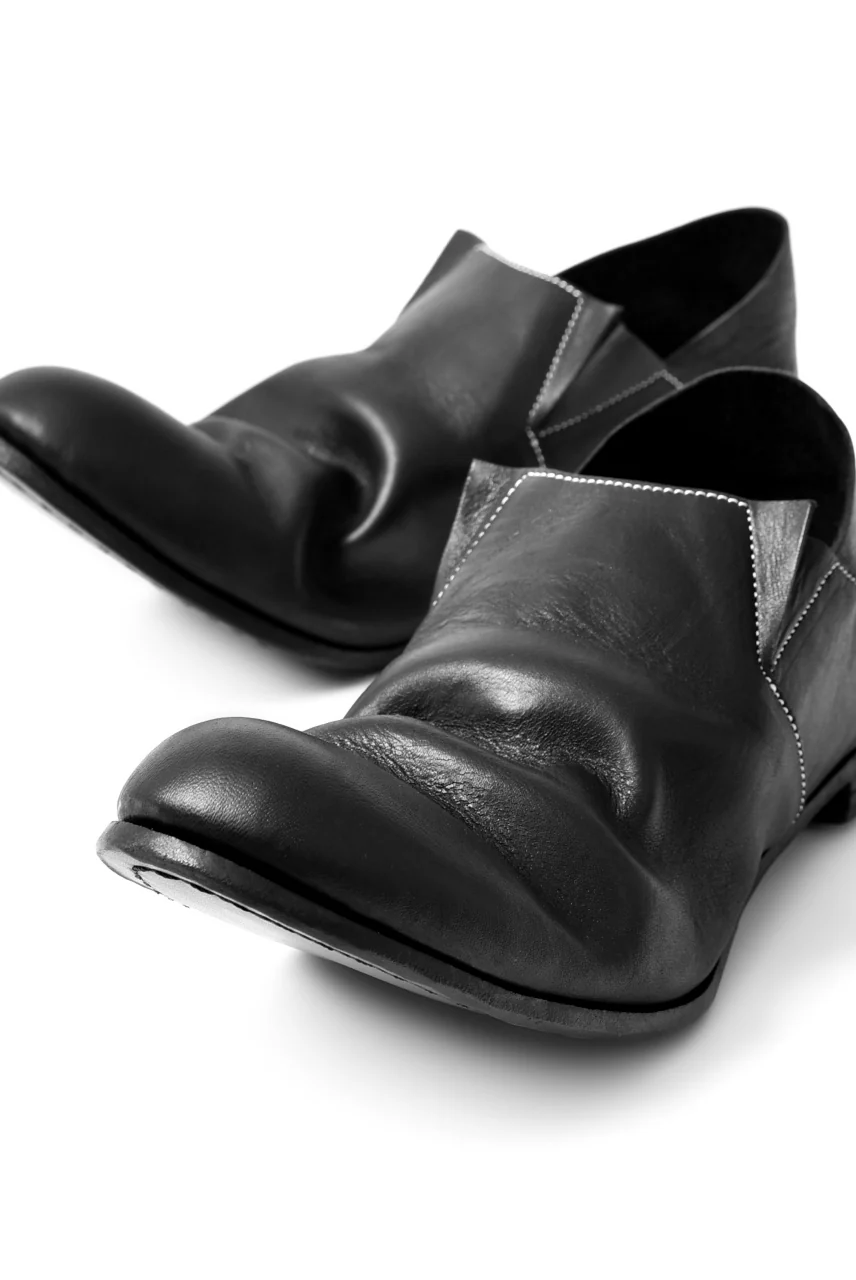 prtl x 4R4s exclusive 2way slip-on / Cavallo di Giappone - white stitch "5-8M2" (BLACK) - Image 11