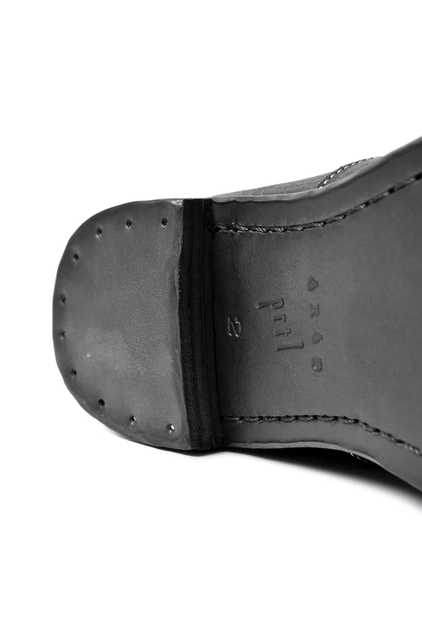 prtl x 4R4s exclusive 2way slip-on / Cavallo di Giappone - white stitch "5-8M2" (BLACK) - Image 26