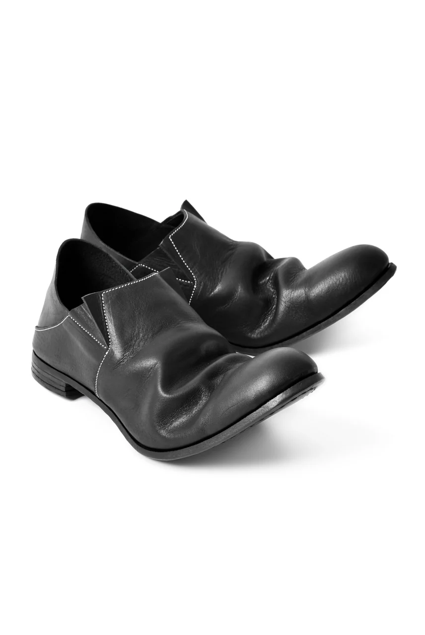 prtl x 4R4s exclusive 2way slip-on / Cavallo di Giappone - white stitch "5-8M2" (BLACK) - Image 5