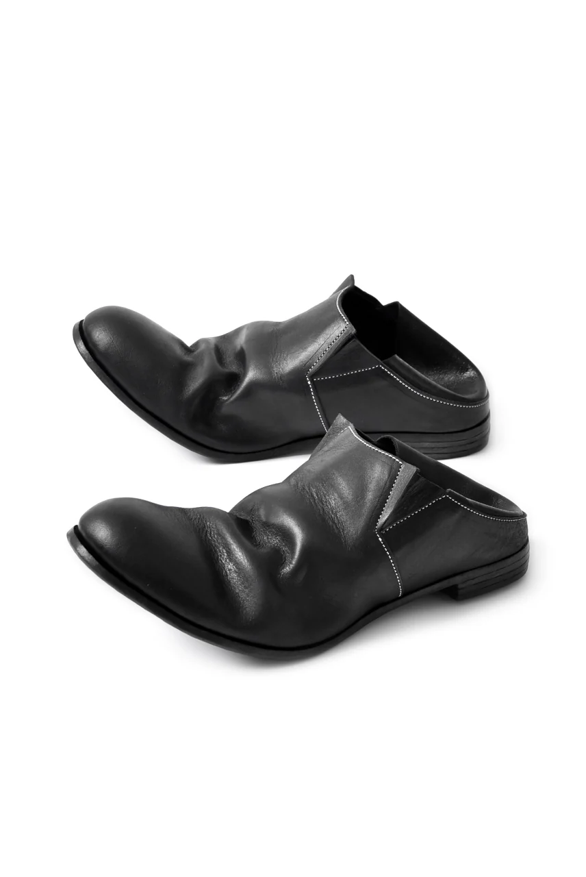 prtl x 4R4s exclusive 2way slip-on / Cavallo di Giappone - white stitch "5-8M2" (BLACK) - Image 8