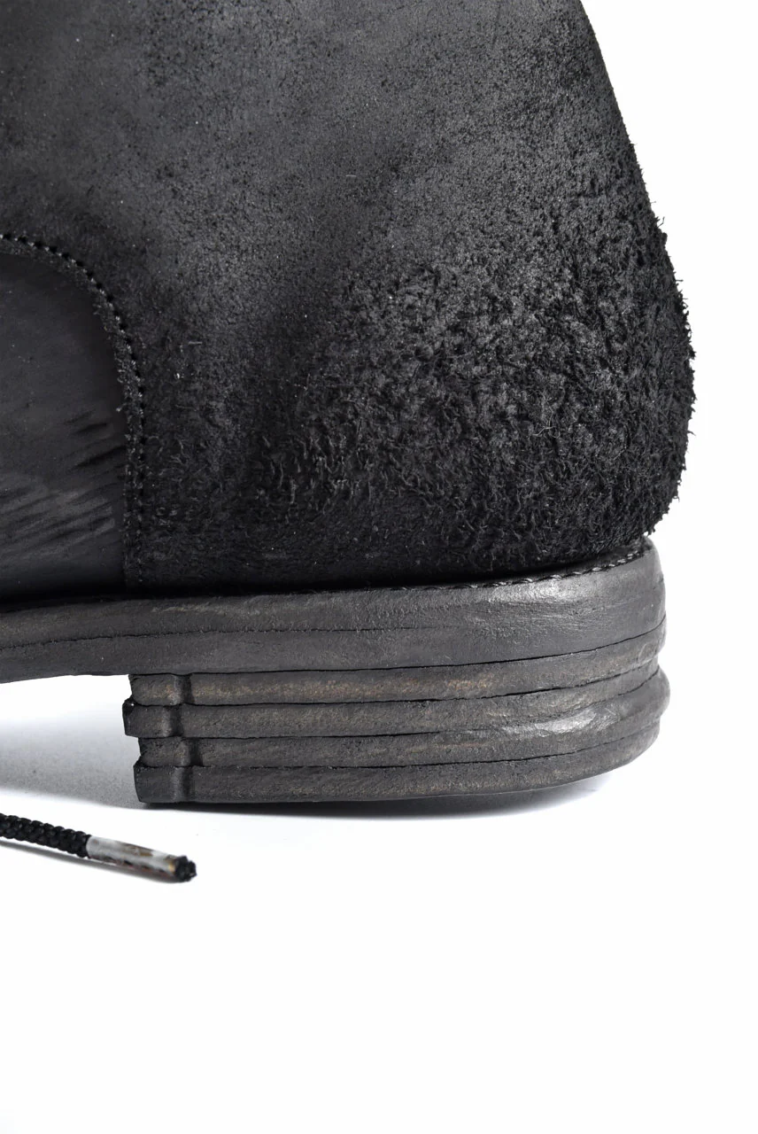 prtl x 4R4s exclusive 6Hole Laced Boots / CordovanSplit "No2-1" (BLACK) - Image 20