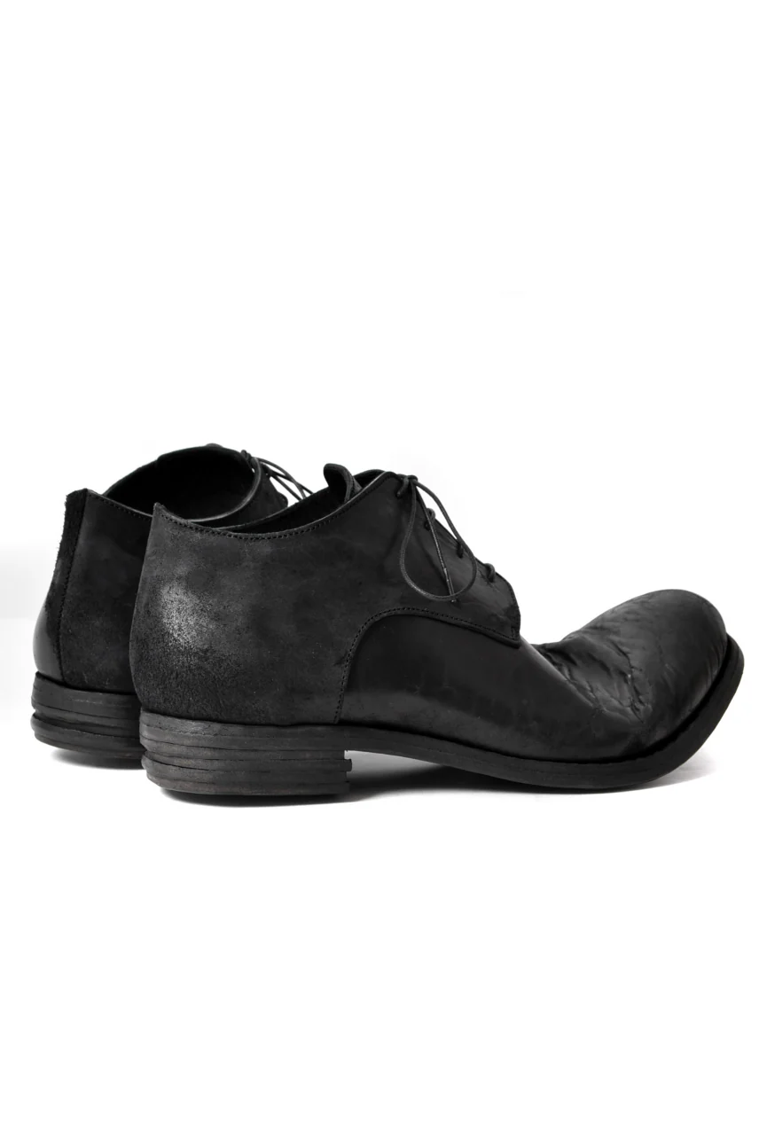 prtl x 4R4s exclusive derby shoes / Cordovan Full grain "No3-5" (BLACK) - Image 14