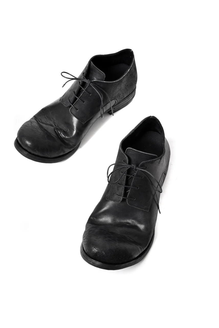 prtl x 4R4s exclusive derby shoes / Cordovan Full grain "No3-5" (BLACK) - Image 16