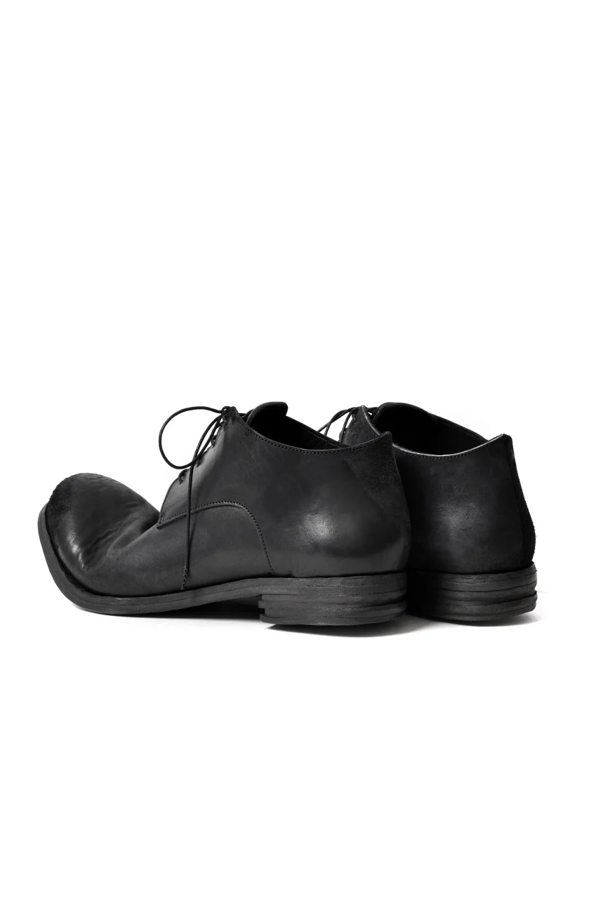 prtl x 4R4s exclusive derby shoes / Cordovan Full grain "No3-5" (BLACK) - Image 18