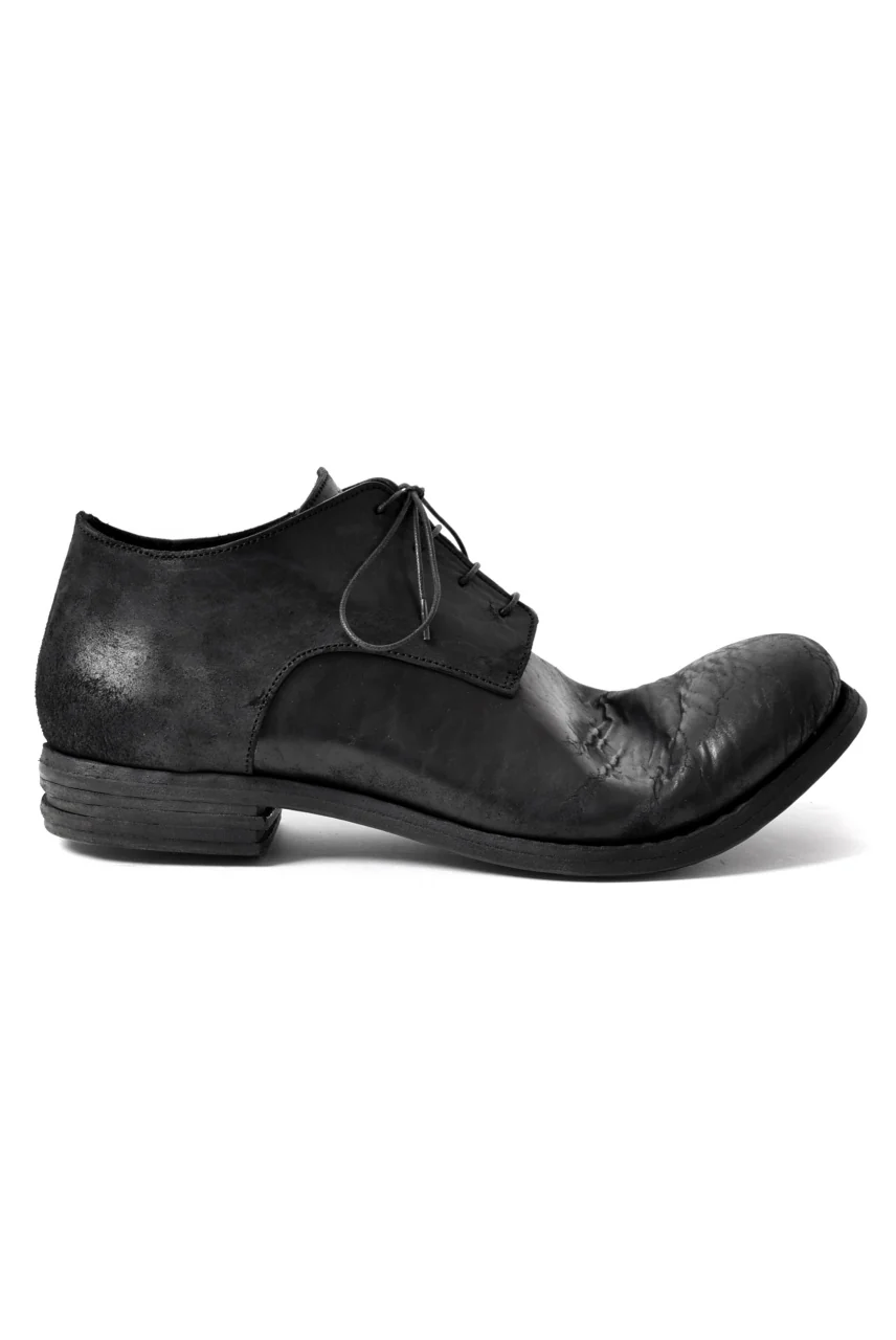 prtl x 4R4s exclusive derby shoes / Cordovan Full grain "No3-5" (BLACK) - Image 22