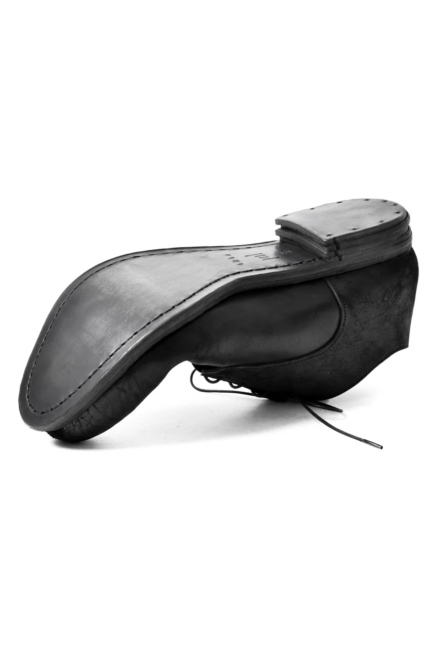 prtl x 4R4s exclusive derby shoes / Cordovan Full grain "No3-5" (BLACK) - Image 24