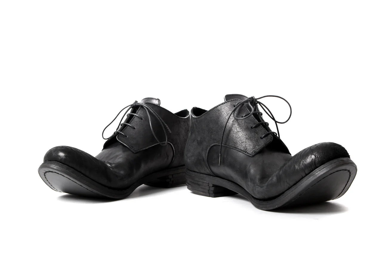 prtl x 4R4s exclusive derby shoes / Cordovan Full grain "No3-5" (BLACK) - Image 25