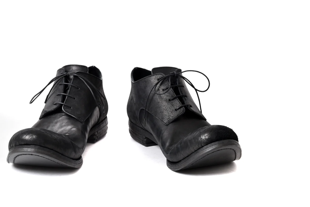 prtl x 4R4s exclusive derby shoes / Cordovan Full grain "No3-5" (BLACK) - Image 26