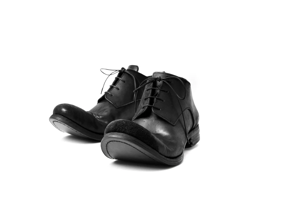 prtl x 4R4s exclusive derby shoes / Cordovan Full grain "No3-5" (BLACK) - Image 27