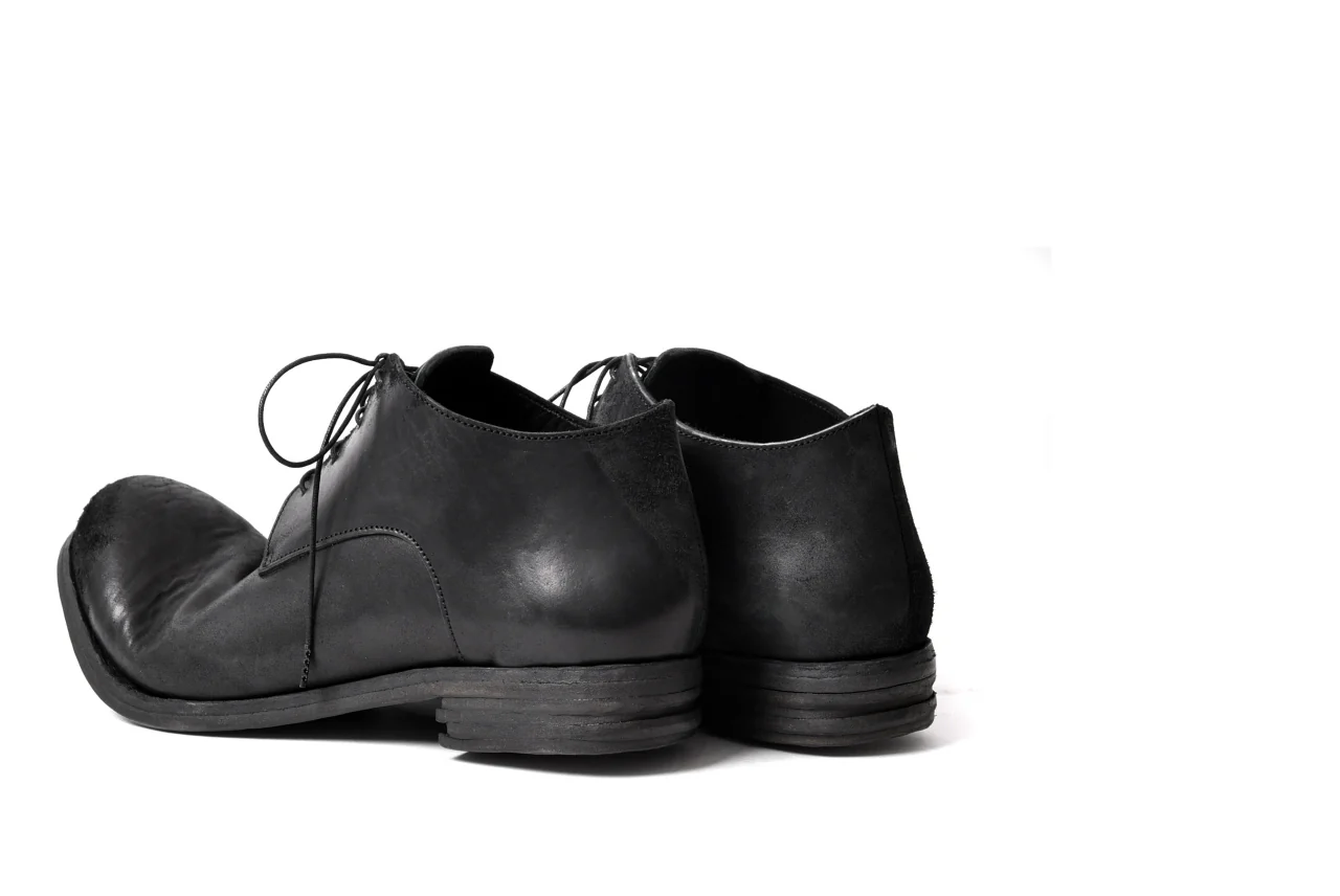 prtl x 4R4s exclusive derby shoes / Cordovan Full grain "No3-5" (BLACK) - Image 28