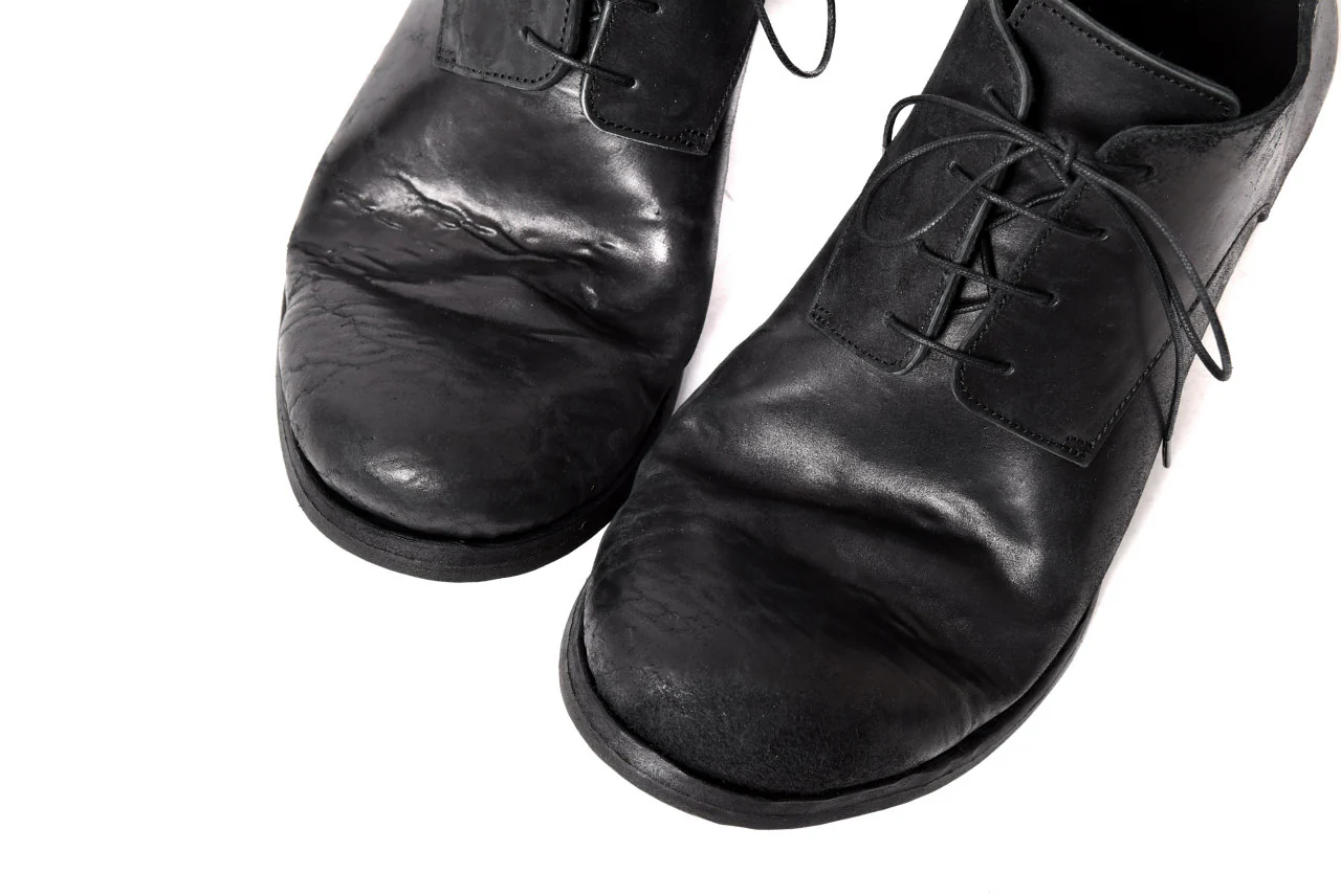 prtl x 4R4s exclusive derby shoes / Cordovan Full grain "No3-5" (BLACK) - Image 33