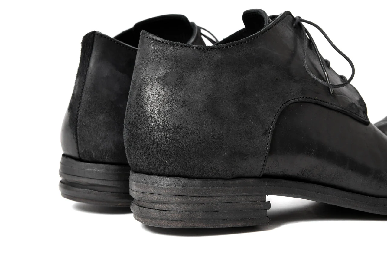 prtl x 4R4s exclusive derby shoes / Cordovan Full grain "No3-5" (BLACK) - Image 34