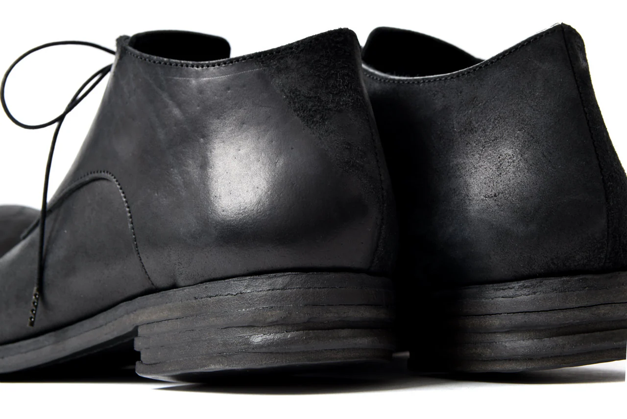prtl x 4R4s exclusive derby shoes / Cordovan Full grain "No3-5" (BLACK) - Image 36