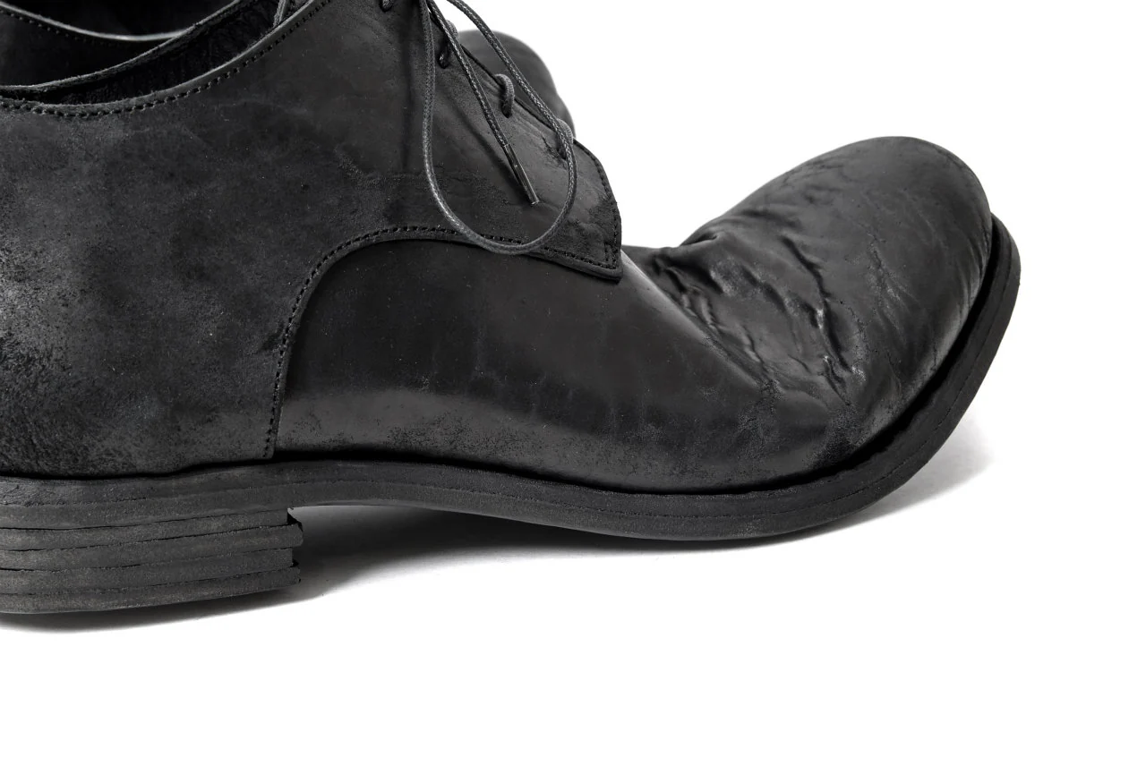 prtl x 4R4s exclusive derby shoes / Cordovan Full grain "No3-5" (BLACK) - Image 38