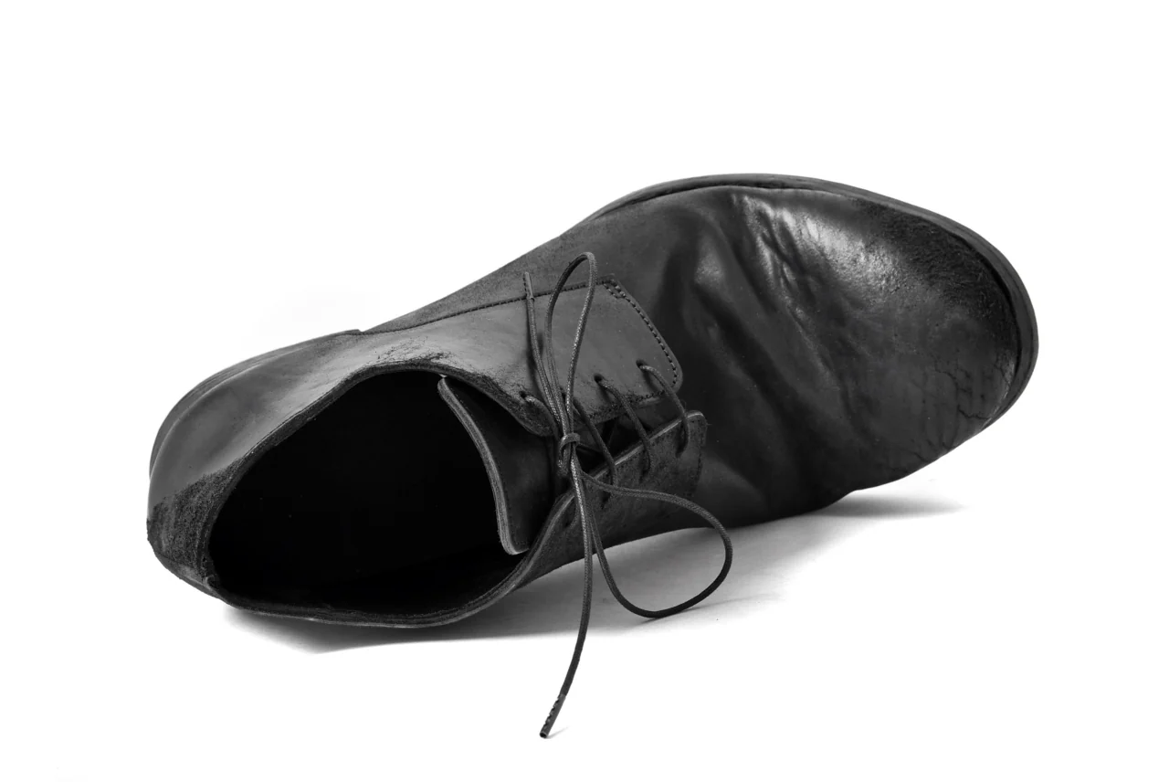 prtl x 4R4s exclusive derby shoes / Cordovan Full grain "No3-5" (BLACK) - Image 39