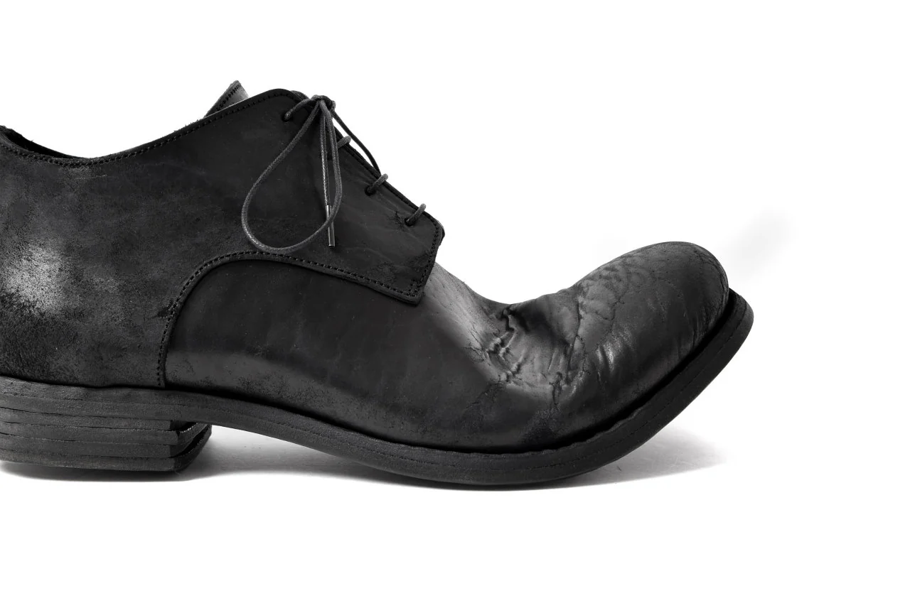 prtl x 4R4s exclusive derby shoes / Cordovan Full grain "No3-5" (BLACK) - Image 42