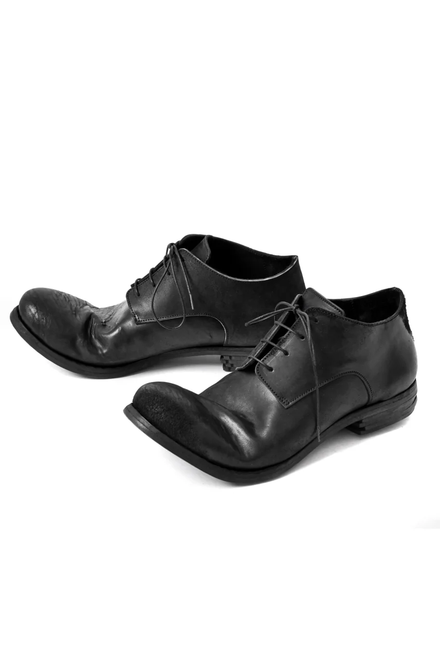 prtl x 4R4s exclusive derby shoes / Cordovan Full grain "No3-5" (BLACK) - Image 5
