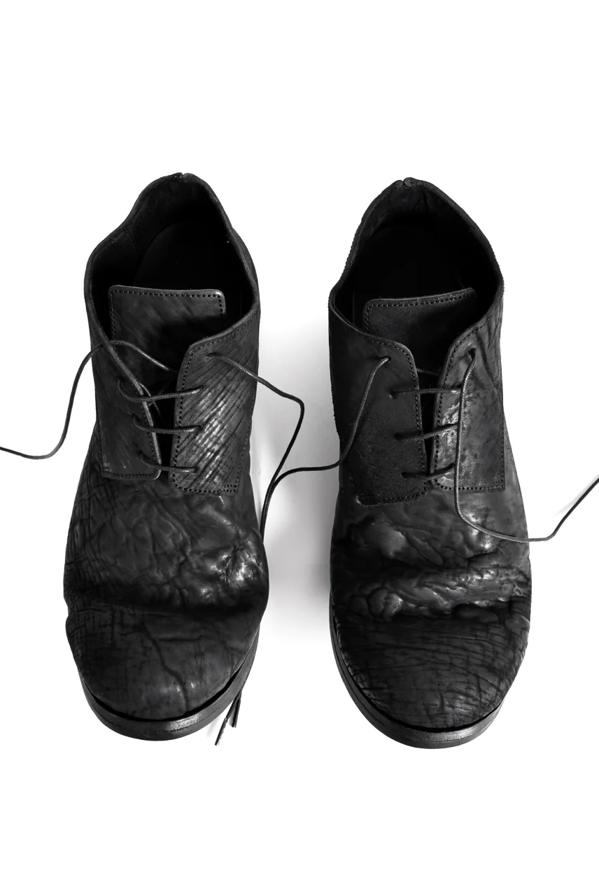 prtl x 4R4s exclusive Derby Shoes / CordovanSplit "No3-1M" (BLACK) - Image 10