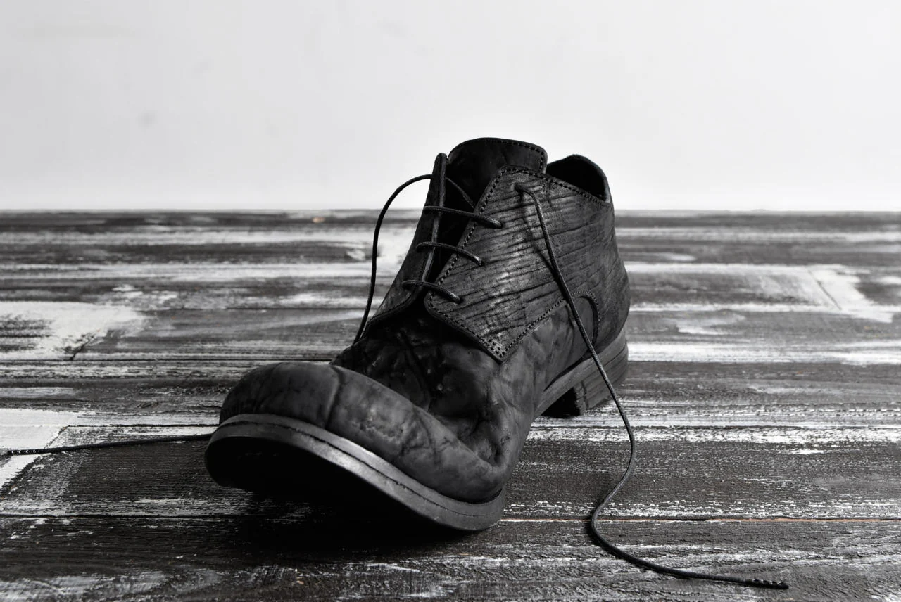 prtl x 4R4s exclusive Derby Shoes / CordovanSplit "No3-1M" (BLACK) - Image 28