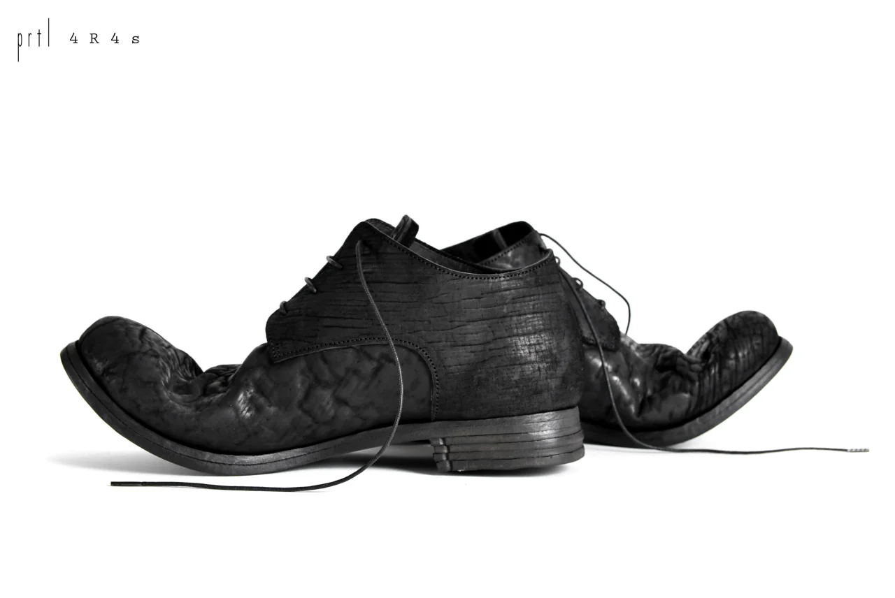 prtl x 4R4s exclusive Derby Shoes / CordovanSplit "No3-1M" (BLACK) - Image 29